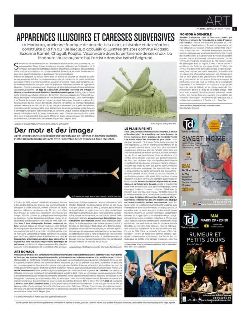 LA STRADA - Silva Usta - Le plaisir peint ! N°293 - 2018