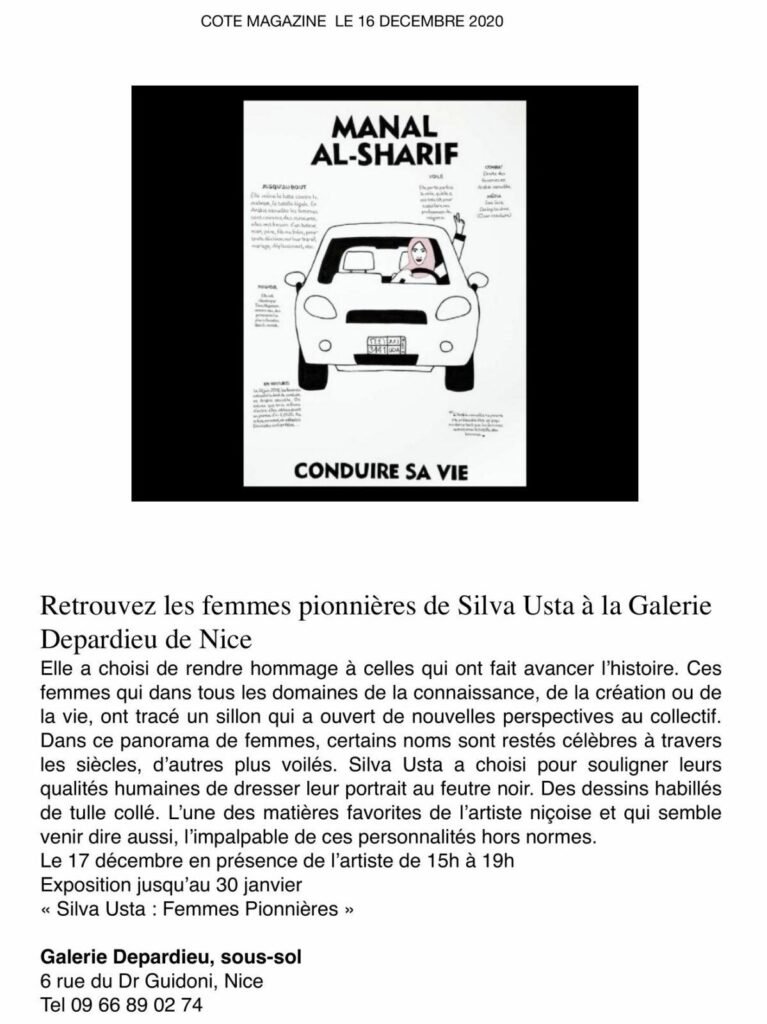 Côte Magazine - Femmes Pionnières - 16 décembre 2020