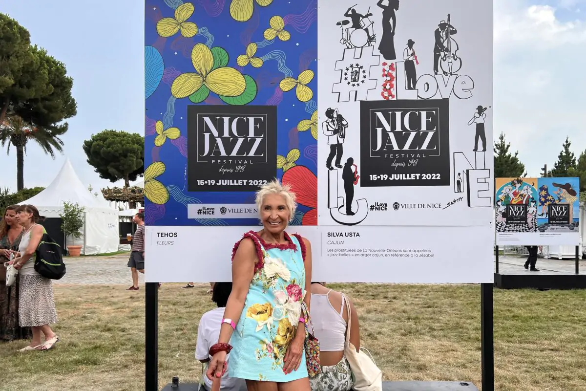 Cajun - Jazz-Beautiful - Silva Usta (6) Silva Usta devant l'affiche Cajun